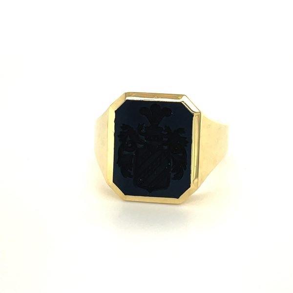 Geelgoud Lagensteen donkerblauw - Afbeelding 2