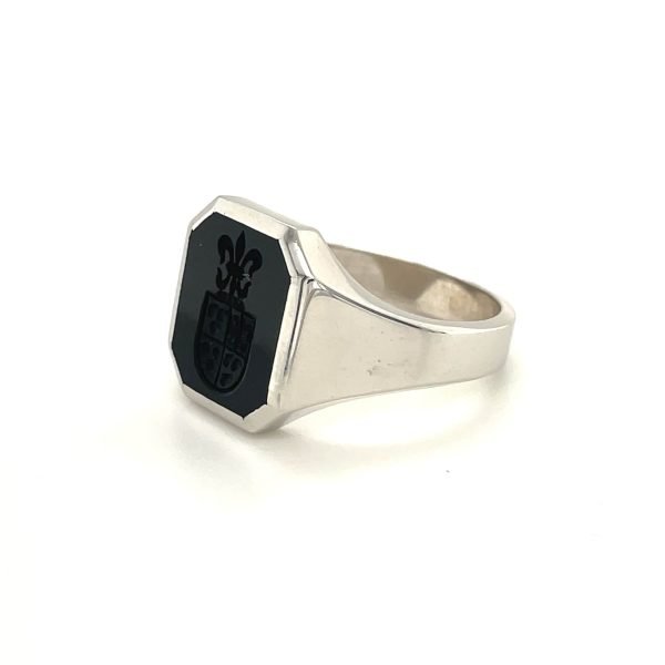 Witgoud Onyx edelsteen - Afbeelding 2